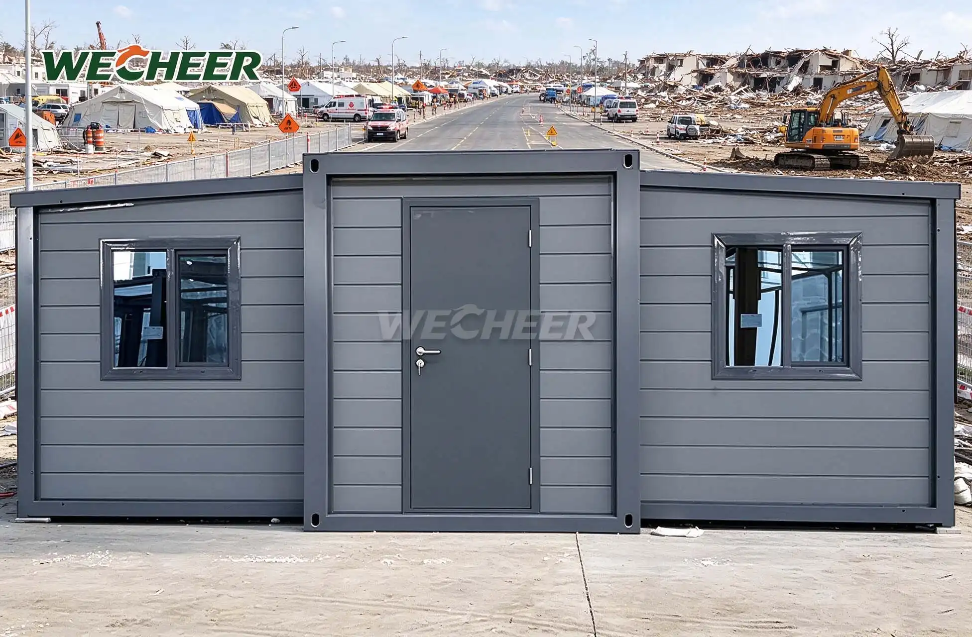 Expandable Prefab Home for Disaster Relief Transition Housing